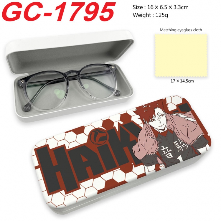 Haikyuu!! Anime UV printed PU leather material glasses case 16X6.5X3.3cm  gc-1795