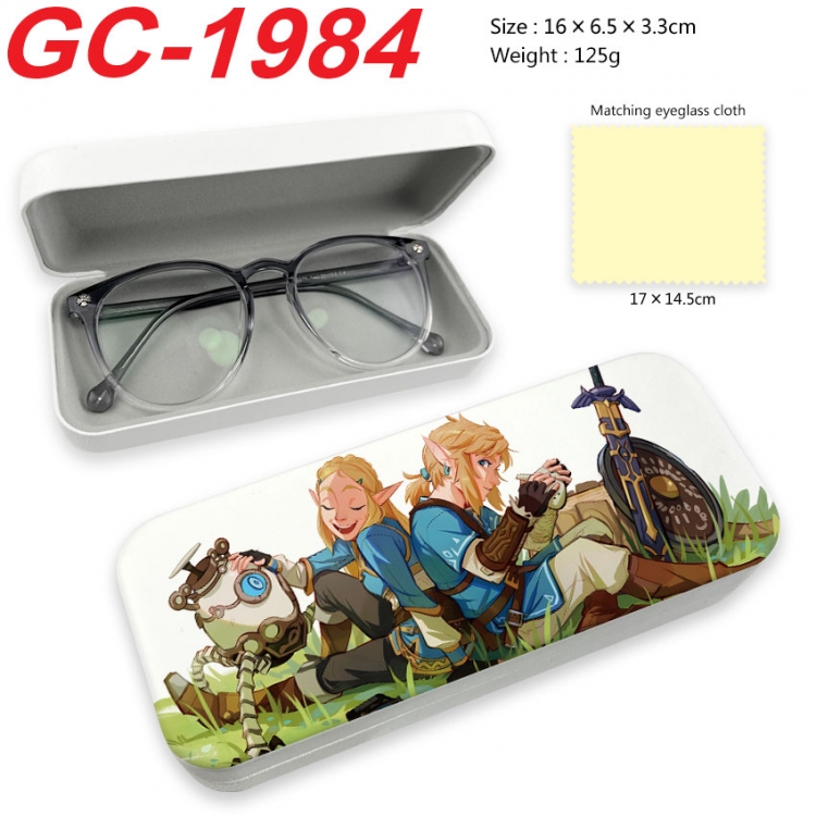 The Legend of Zelda Anime UV printed PU leather material glasses case 16X6.5X3.3cm gc-1984