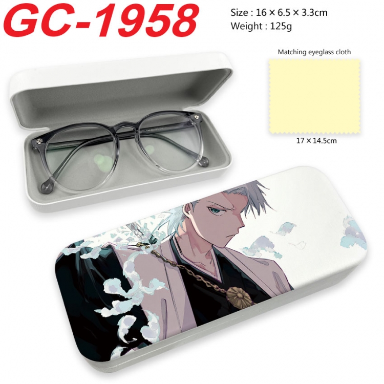 Bleach Anime UV printed PU leather material glasses case 16X6.5X3.3cm  gc-1958