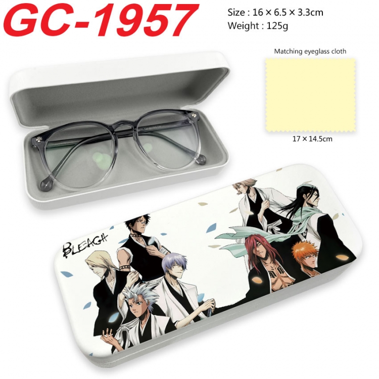 Bleach Anime UV printed PU leather material glasses case 16X6.5X3.3cm gc-1957