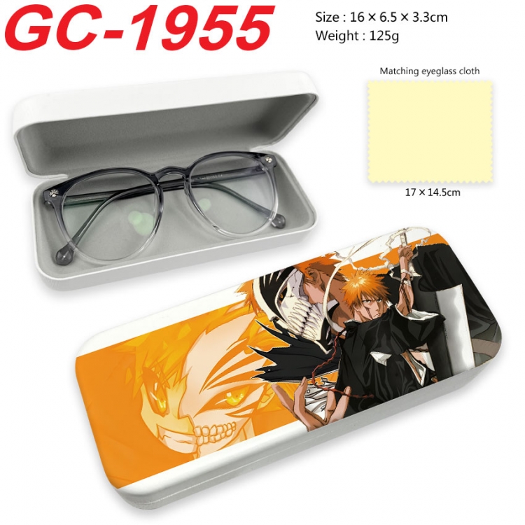 Bleach Anime UV printed PU leather material glasses case 16X6.5X3.3cm  gc-1955