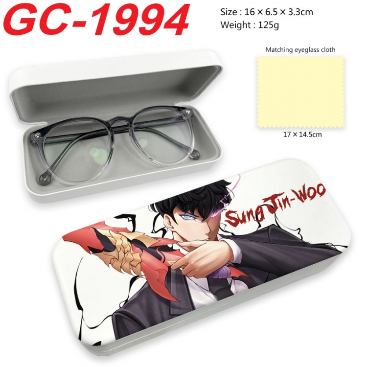 Solo Leveling:Arise Anime UV printed PU leather material glasses case 16X6.5X3.3cm  gc-1994