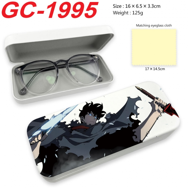 Solo Leveling:Arise Anime UV printed PU leather material glasses case 16X6.5X3.3cm gc-1995