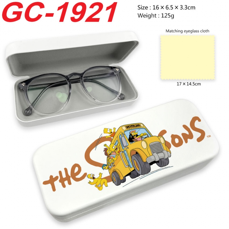 The Simpsons Anime UV printed PU leather material glasses case 16X6.5X3.3cm  gc-1921