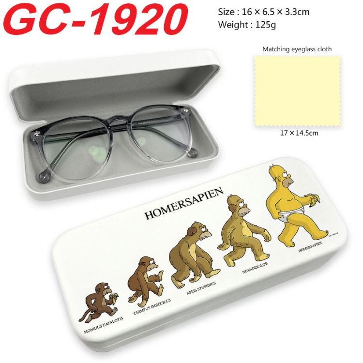 The Simpsons Anime UV printed PU leather material glasses case 16X6.5X3.3cm  gc-1920