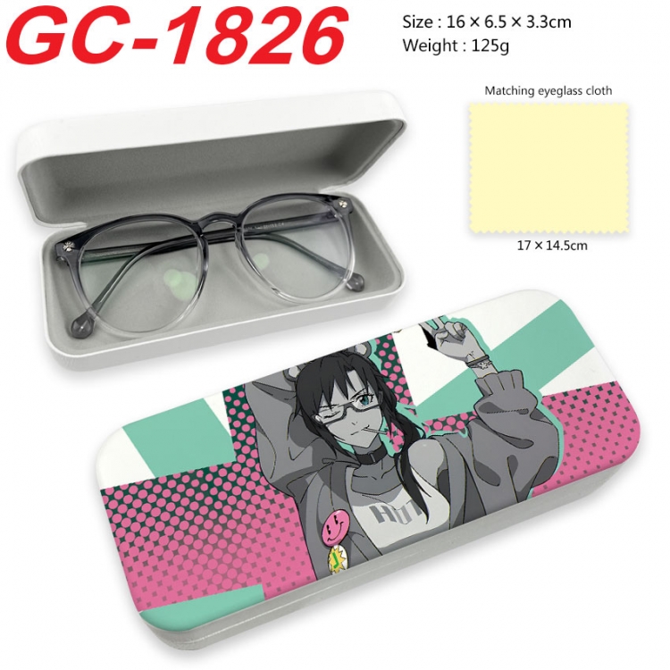 EVA Anime UV printed PU leather material glasses case 16X6.5X3.3cm gc-1826