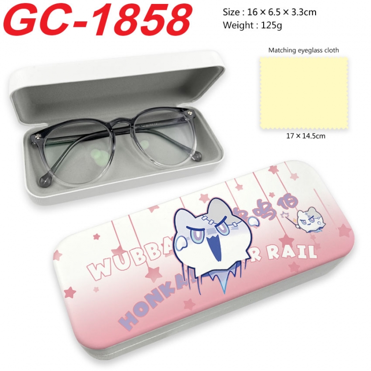 Honkai: Star Rail Anime UV printed PU leather material glasses case 16X6.5X3.3cm