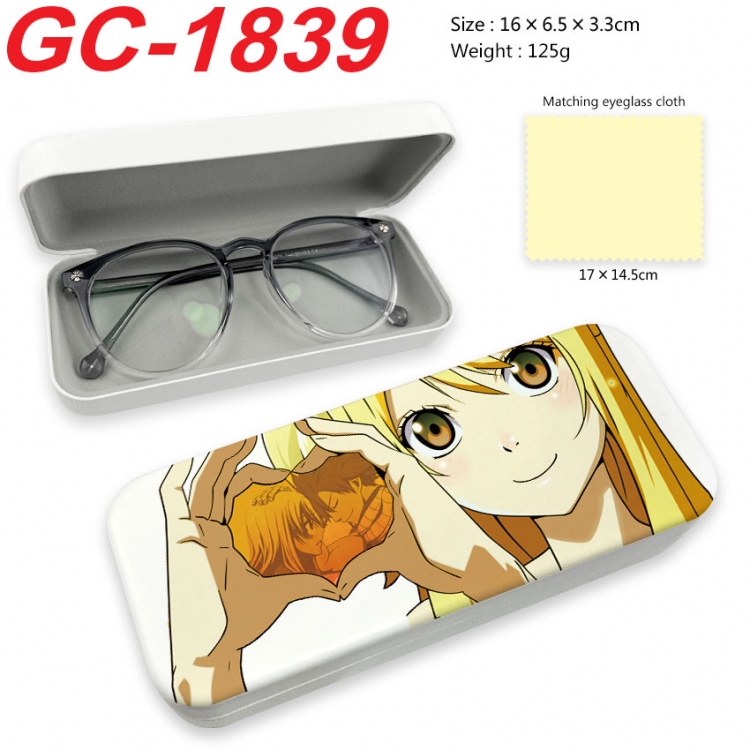 Fairy tail Anime UV printed PU leather material glasses case 16X6.5X3.3cm