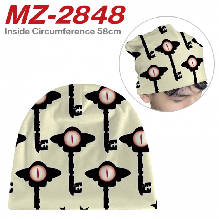 Hazbin Hotel Anime flannel full color hat cosplay men's and women's knitted hats 58cm  MZ-2848