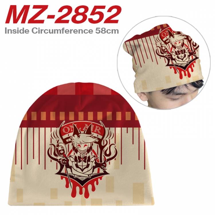 Hazbin Hotel Anime flannel full color hat cosplay men's and women's knitted hats 58cm  MZ-2852