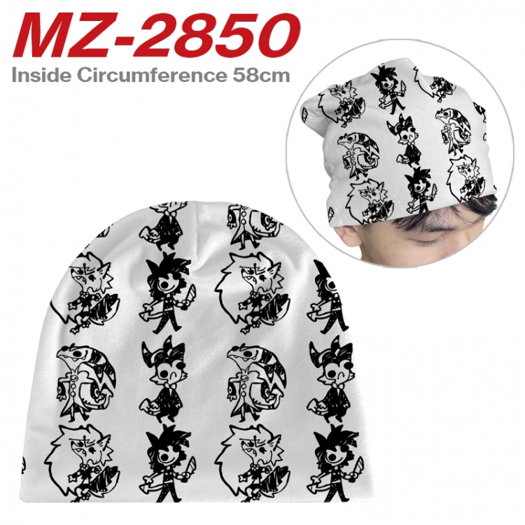 Hazbin Hotel Anime flannel full color hat cosplay men's and women's knitted hats 58cm MZ-2850