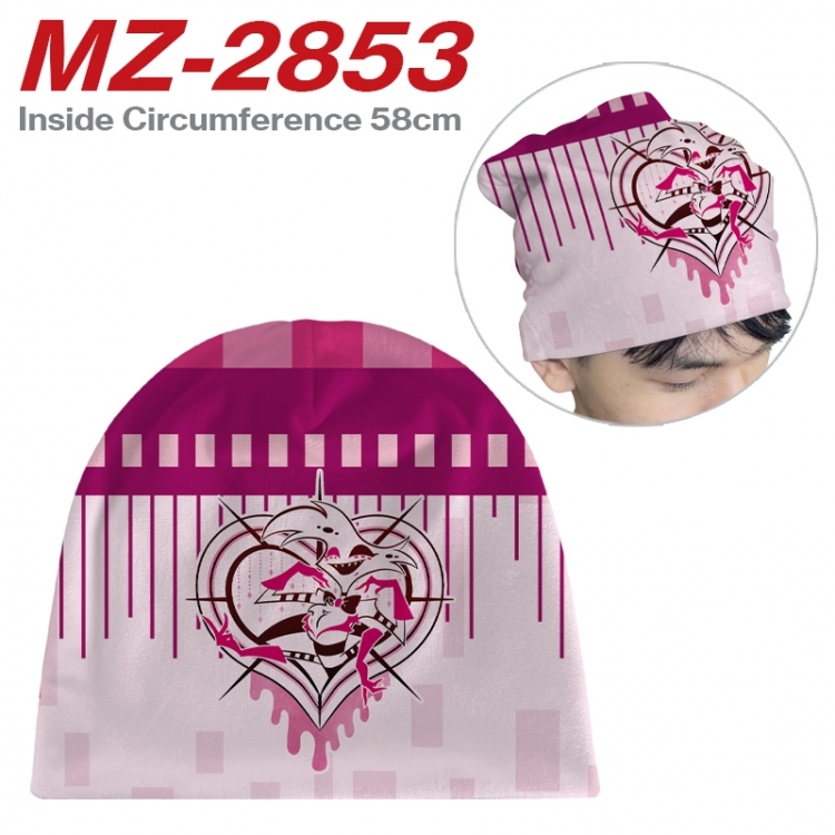 Hazbin Hotel Anime flannel full color hat cosplay men's and women's knitted hats 58cm MZ-2853