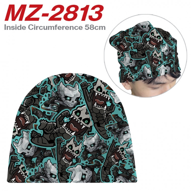 KAIJU NUMBER EIGHT Anime flannel full color hat cosplay men's and women's knitted hats 58cm  MZ-2813