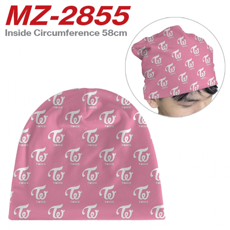 BLACK PINK Anime flannel full color hat cosplay men's and women's knitted hats 58cm  MZ-2855