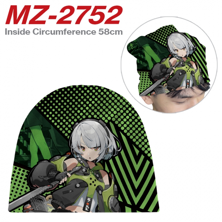 Zenless Zone Zero Anime flannel full color hat cosplay men's and women's knitted hats 58cm MZ-2752