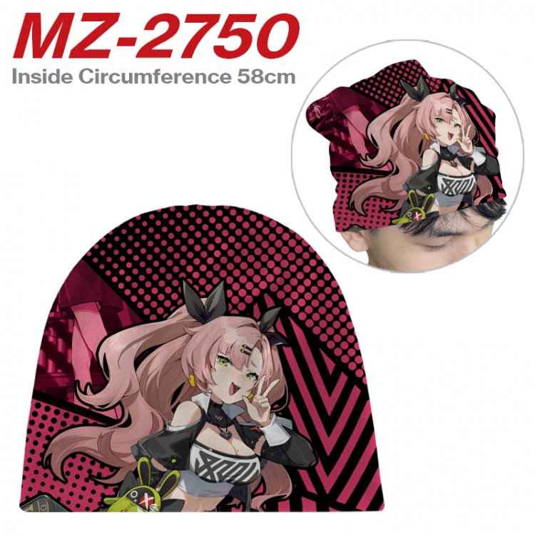 Zenless Zone Zero Anime flannel full color hat cosplay men's and women's knitted hats 58cm MZ-2750