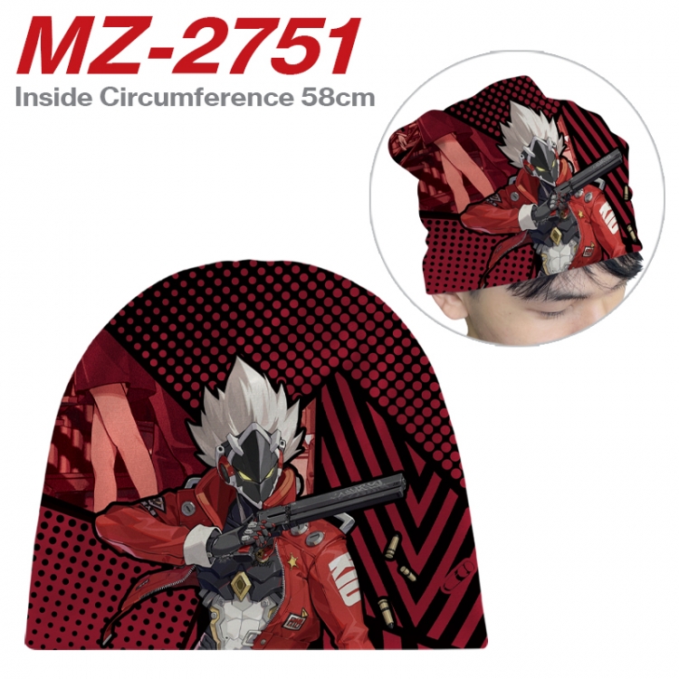 Zenless Zone Zero Anime flannel full color hat cosplay men's and women's knitted hats 58cm MZ-2751