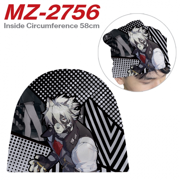 Zenless Zone Zero Anime flannel full color hat cosplay men's and women's knitted hats 58cm  MZ-2756