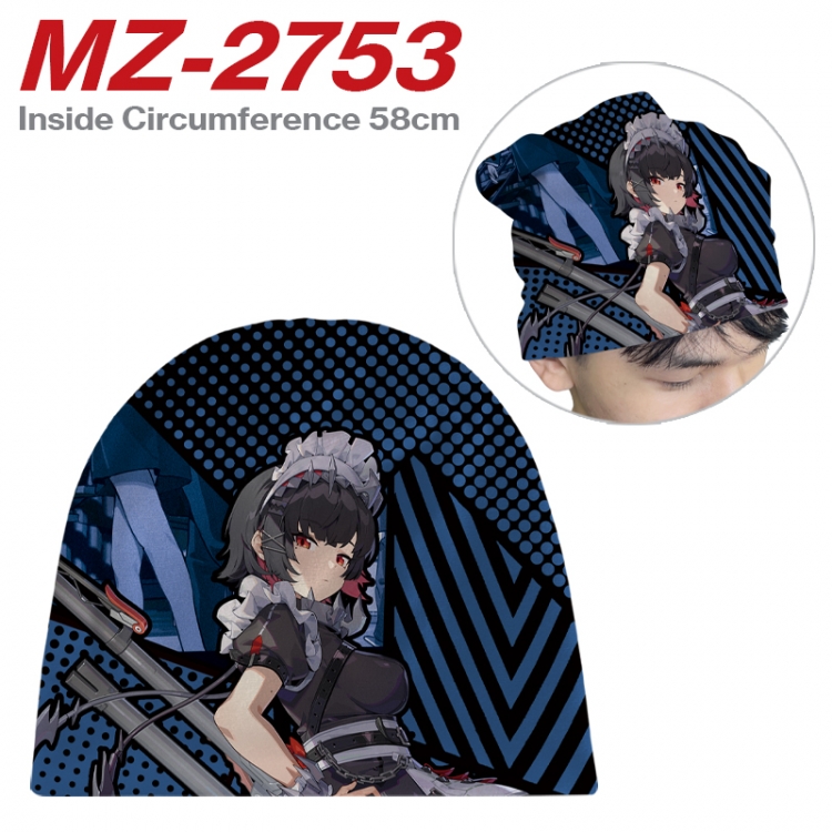 Zenless Zone Zero Anime flannel full color hat cosplay men's and women's knitted hats 58cm  MZ-2753