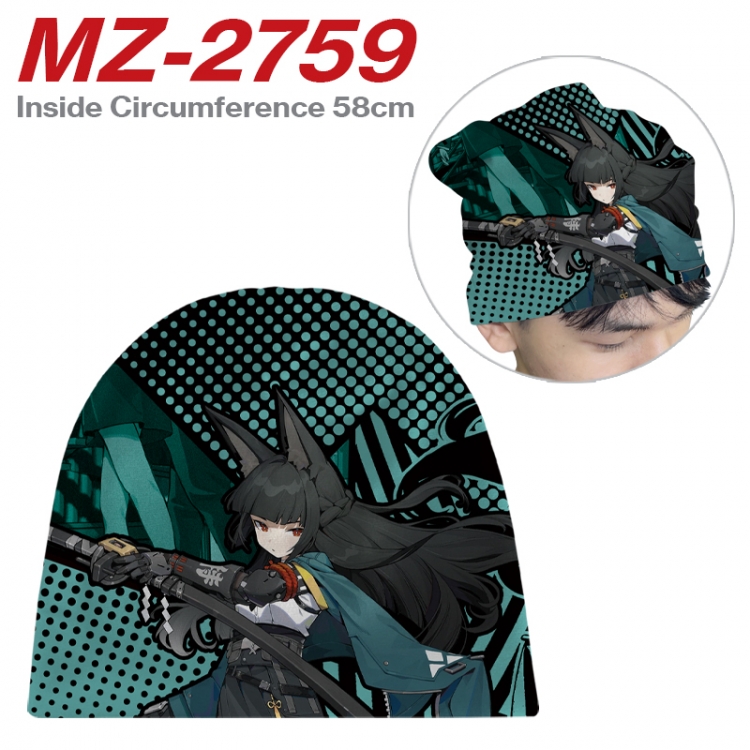 Zenless Zone Zero Anime flannel full color hat cosplay men's and women's knitted hats 58cm  MZ-2759