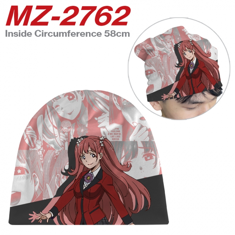 Kakegurui Anime flannel full color hat cosplay men's and women's knitted hats 58cm  MZ-2762