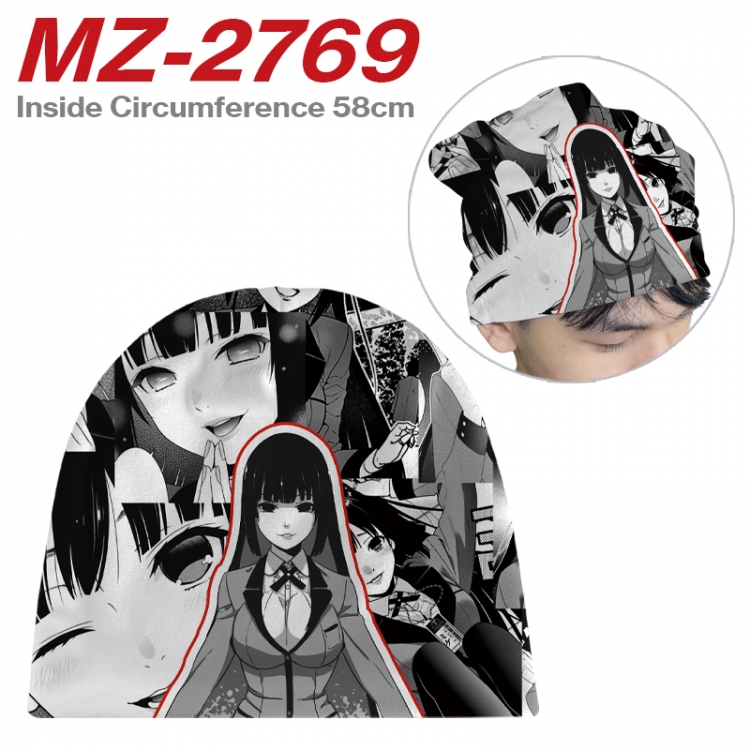 Kakegurui Anime flannel full color hat cosplay men's and women's knitted hats 58cm MZ-2769