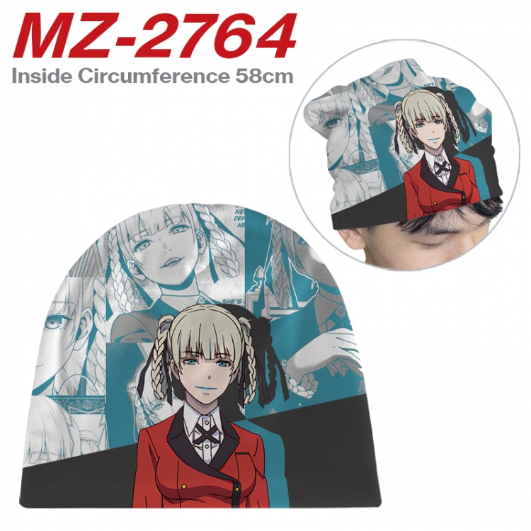 Kakegurui Anime flannel full color hat cosplay men's and women's knitted hats 58cm  MZ-2764