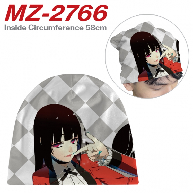 Kakegurui Anime flannel full color hat cosplay men's and women's knitted hats 58cm  MZ-2766