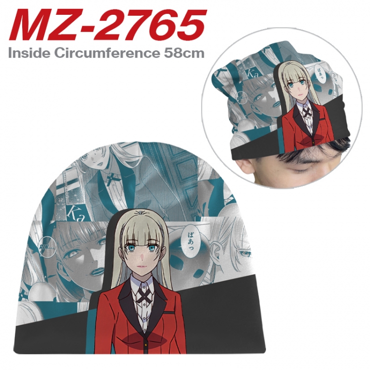 Kakegurui Anime flannel full color hat cosplay men's and women's knitted hats 58cm MZ-2765