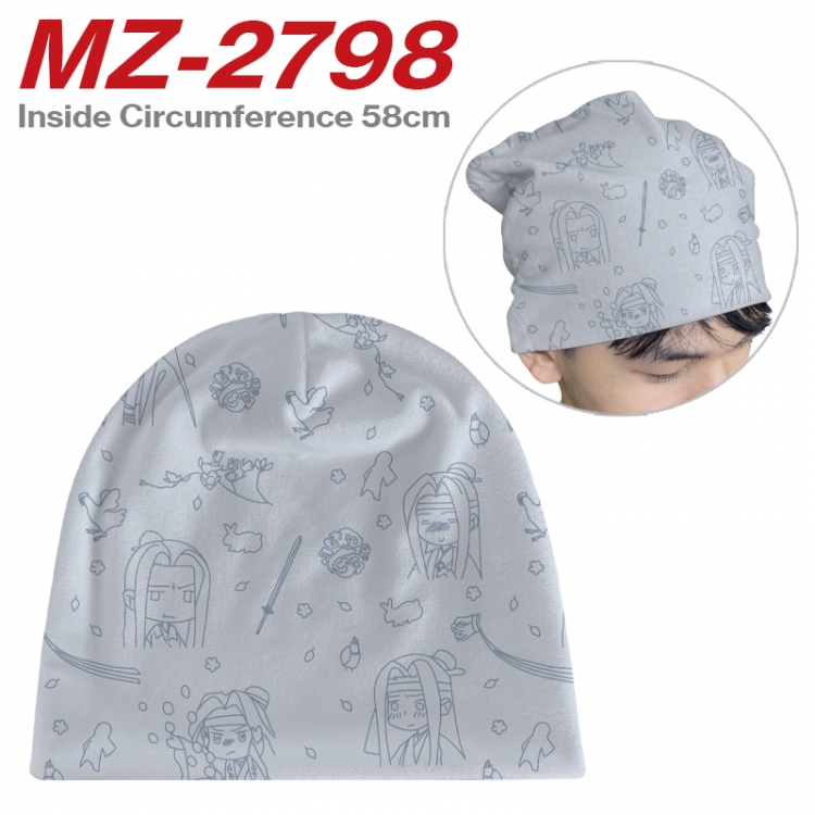 The wizard of the de Anime flannel full color hat cosplay men's and women's knitted hats 58cm   MZ-2798