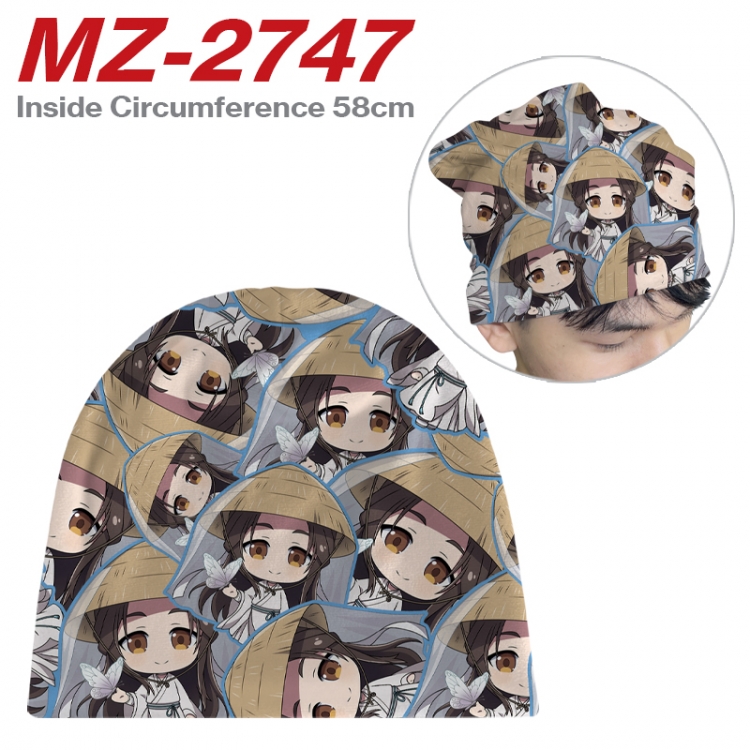 Heaven Official's Blessing Anime flannel full color hat cosplay men's and women's knitted hats 58cm 