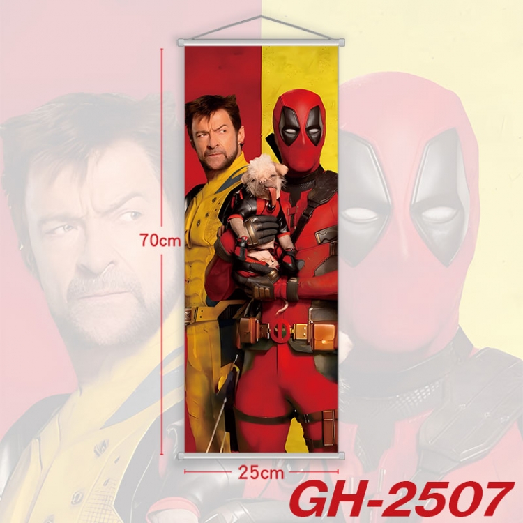 Marvel Plastic Rod Cloth Small Hanging Canvas Painting Wall Scroll 25x70cm price for 5 pcs  gh-2507