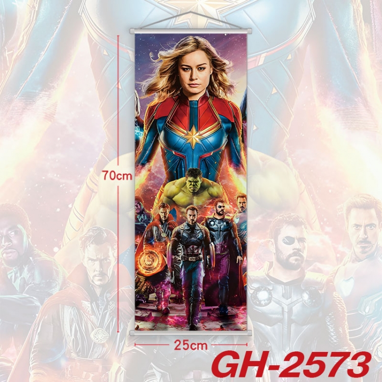 Marvel Plastic Rod Cloth Small Hanging Canvas Painting Wall Scroll 25x70cm price for 5 pcs gh-2573