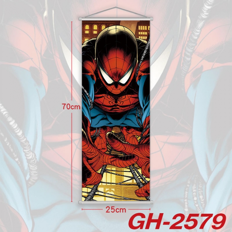 Marvel Plastic Rod Cloth Small Hanging Canvas Painting Wall Scroll 25x70cm price for 5 pcs gh-2579