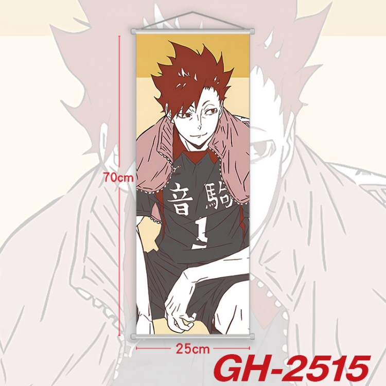 Haikyuu!! Plastic Rod Cloth Small Hanging Canvas Painting Wall Scroll 25x70cm price for 5 pcs gh-2515