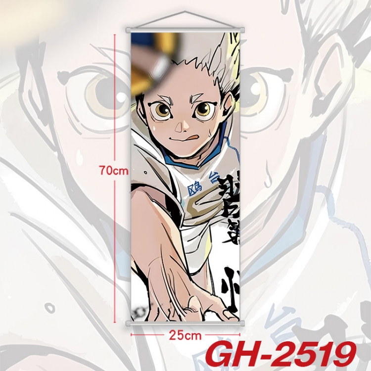 Haikyuu!! Plastic Rod Cloth Small Hanging Canvas Painting Wall Scroll 25x70cm price for 5 pcs  gh-2519