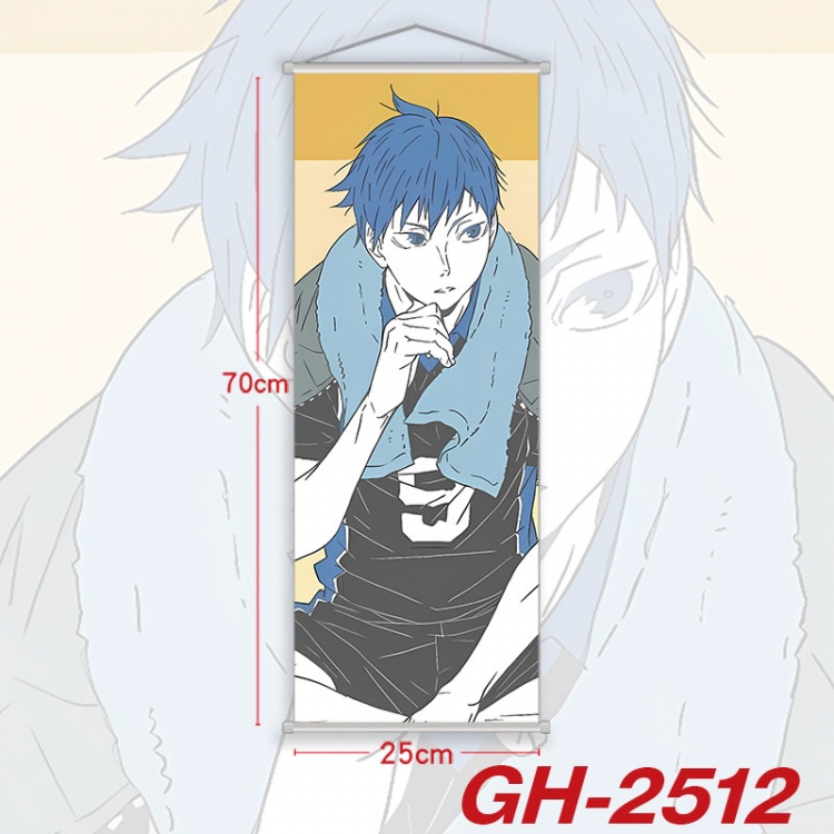 Haikyuu!! Plastic Rod Cloth Small Hanging Canvas Painting Wall Scroll 25x70cm price for 5 pcs  gh-2512