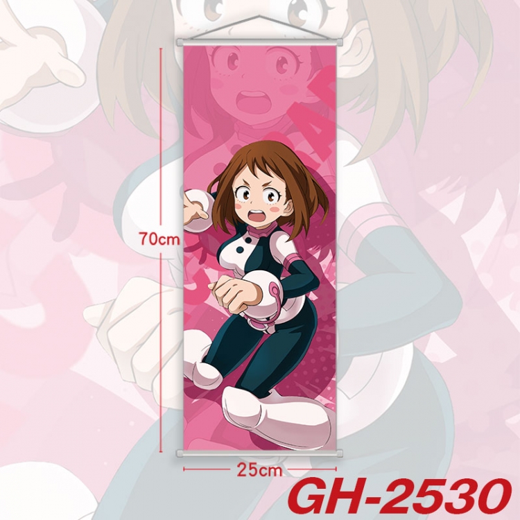 My Hero Academia Plastic Rod Cloth Small Hanging Canvas Painting Wall Scroll 25x70cm price for 5 pcs  gh-2530