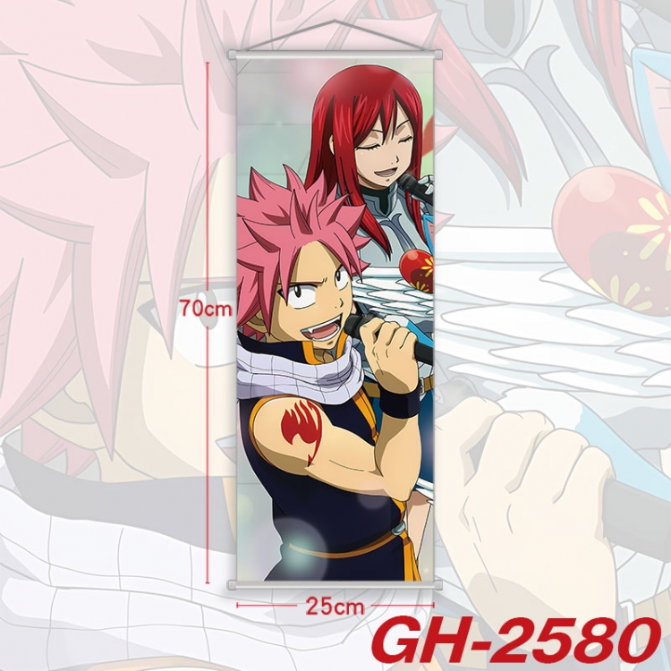 Fairy tail Plastic Rod Cloth Small Hanging Canvas Painting Wall Scroll 25x70cm price for 5 pcs  gh-2580