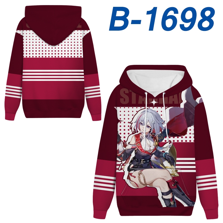 Honkai: Star Rail Anime full-color health cloth hooded sweatshirt from S to 4XL