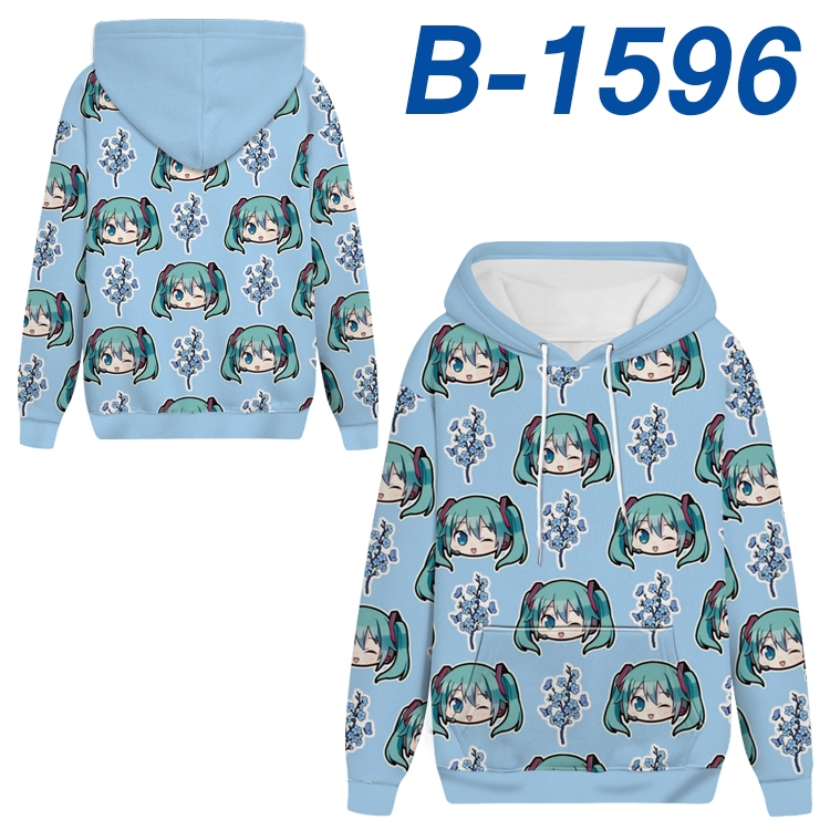 Hatsune Miku Anime full-color health cloth hooded sweatshirt from S to 4XL  B-1596