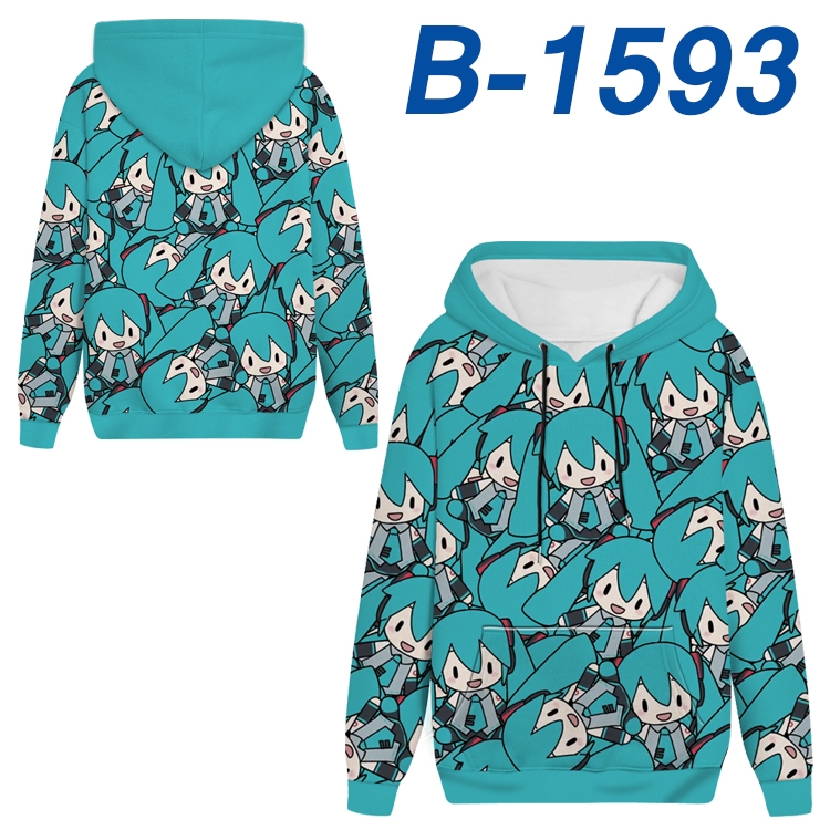 Hatsune Miku Anime full-color health cloth hooded sweatshirt from S to 4XL B-1593