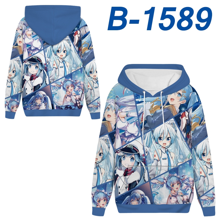 Hatsune Miku Anime full-color health cloth hooded sweatshirt from S to 4XL  B-1589