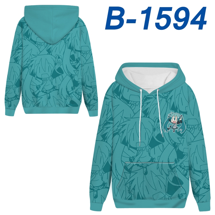 Hatsune Miku Anime full-color health cloth hooded sweatshirt from S to 4XL  B-1594