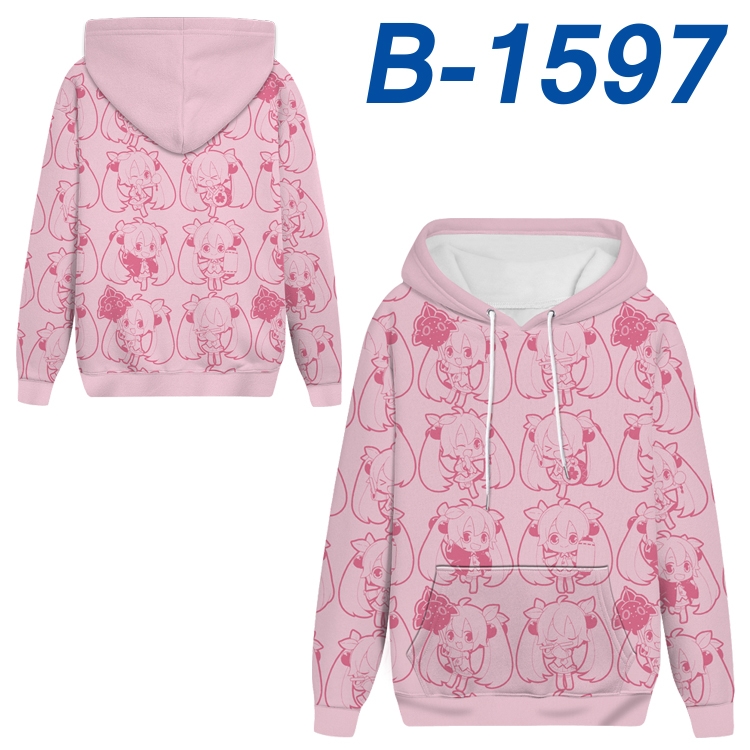 Hatsune Miku Anime full-color health cloth hooded sweatshirt from S to 4XL B-1597