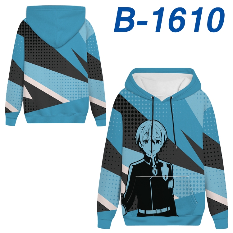 Sword Art Online Anime full-color health cloth hooded sweatshirt from S to 4XL