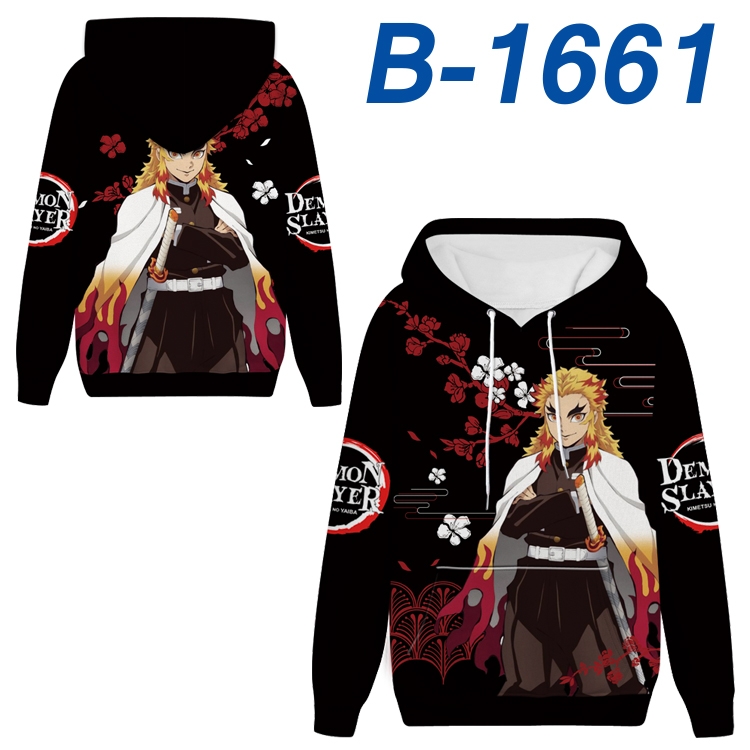 Demon Slayer Kimets Anime full-color health cloth hooded sweatshirt from S to 4XL