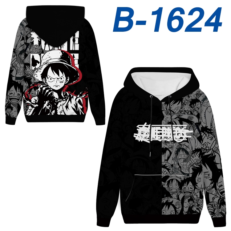 One Piece Anime full-color health cloth hooded sweatshirt from S to 4XL