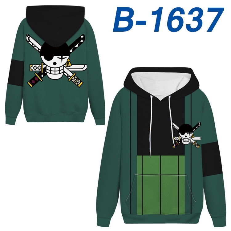 One Piece Anime full-color health cloth hooded sweatshirt from S to 4XL