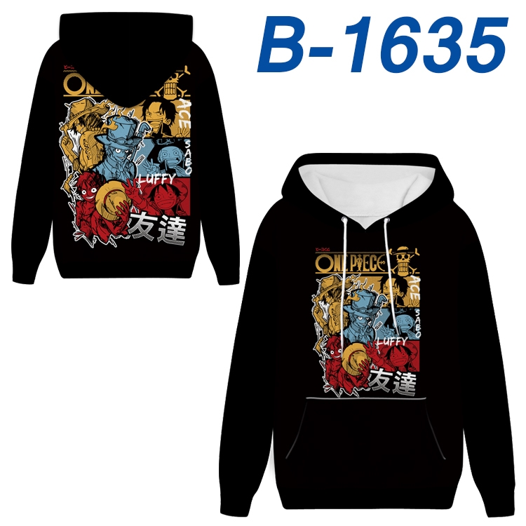 One Piece Anime full-color health cloth hooded sweatshirt from S to 4XL